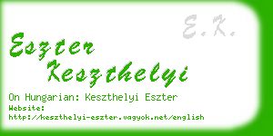 eszter keszthelyi business card